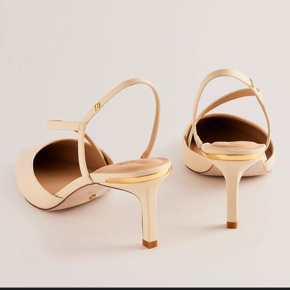Ted Baker Ppia Leather Slingback Heels USED